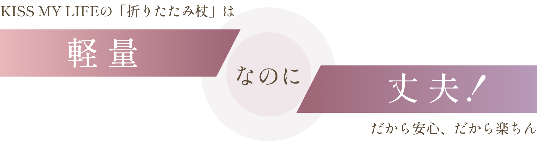 キスマイライフのおしゃれ杖