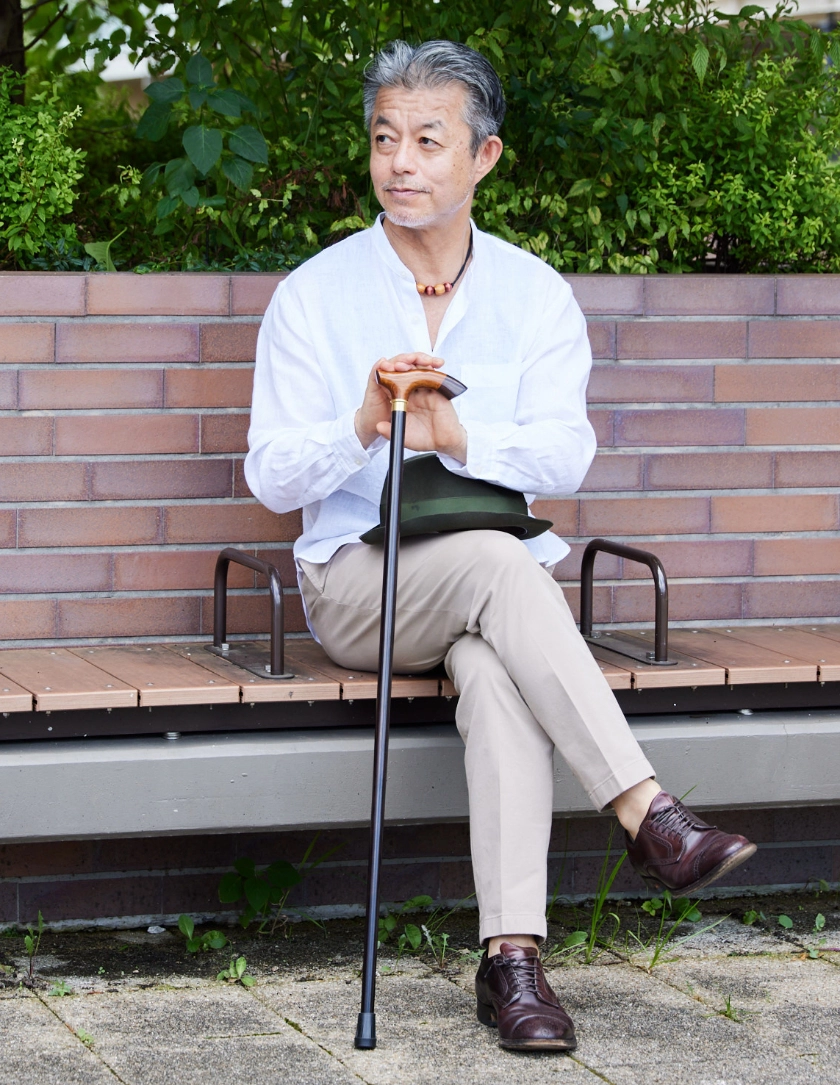 おしゃれ　杖・おしゃれ杖　BON BON STICK　LOOKBOOK 上品なおしゃれ　杖ファッション2