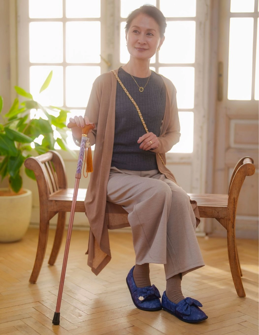 おしゃれ　杖・おしゃれ杖　BON BON STICK　LOOKBOOK カジュアルコーデのおしゃれ杖3