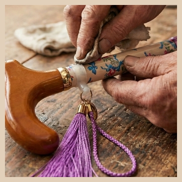 おしゃれ　杖・おしゃれ杖　BON BON STICK　職人仕上げのおしゃれ杖 丁寧な一本ずつの仕立て
