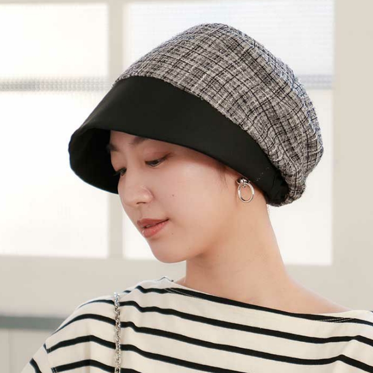 医療用帽子(ケア帽子) -Jean- つば付きタイプ/ツイード