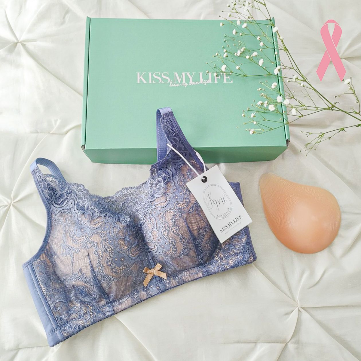 乳がんブラとシリコンパッドのセットBOX「トキメキボックス A」