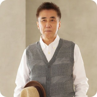 透かし編み ニット ベスト