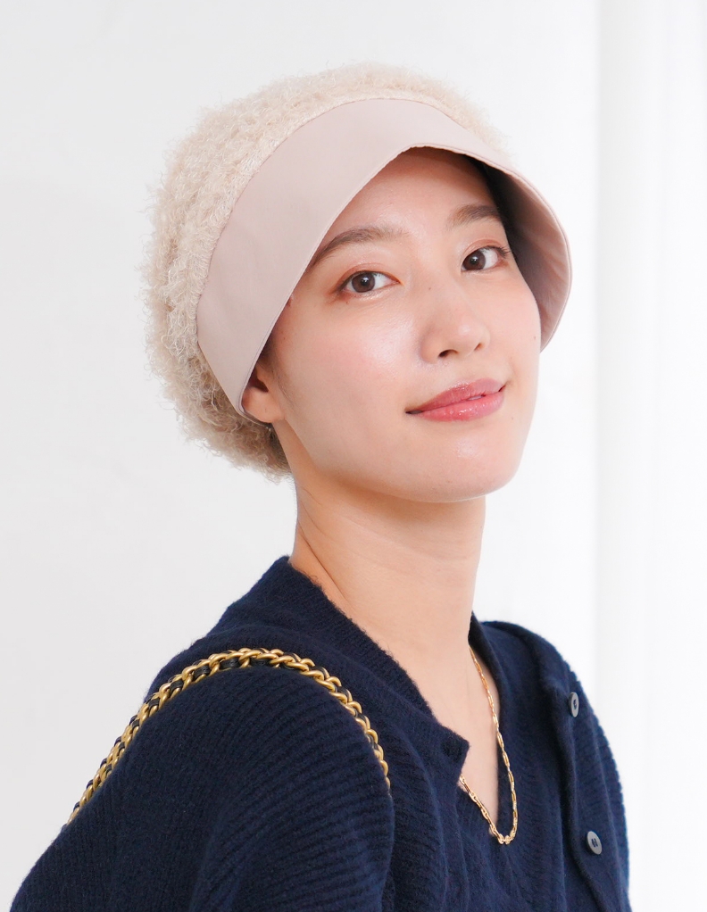 医療用帽子(ケア帽子) -Jean- ニットタイプ /リングファー