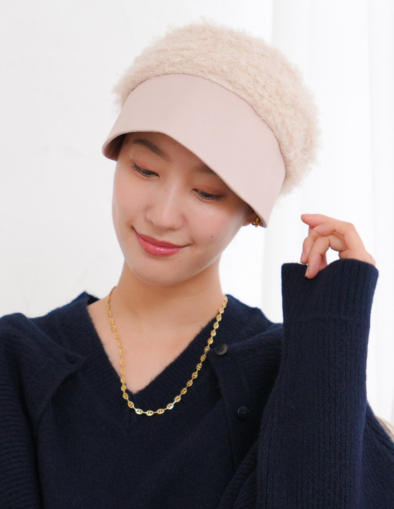 医療用帽子(ケア帽子) -Jean- ニットタイプ /リングファー