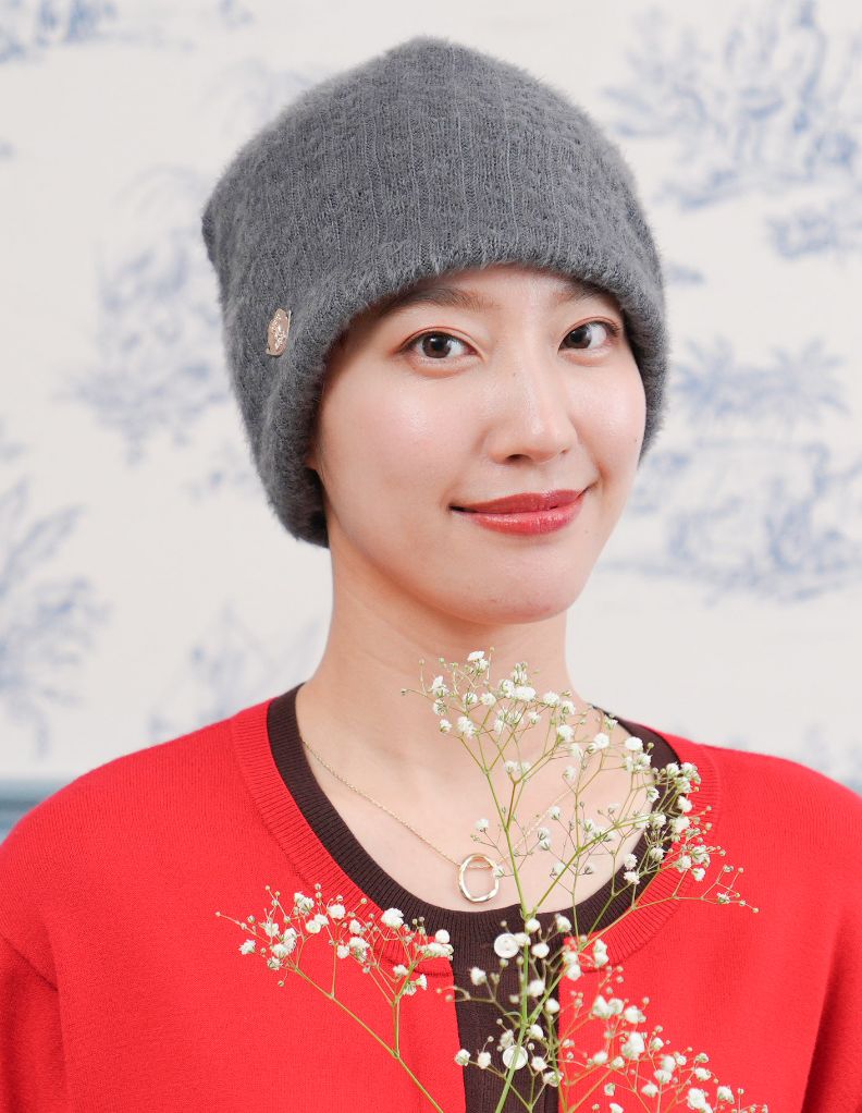 医療用帽子(ケア帽子) -Jean- モヘアニット