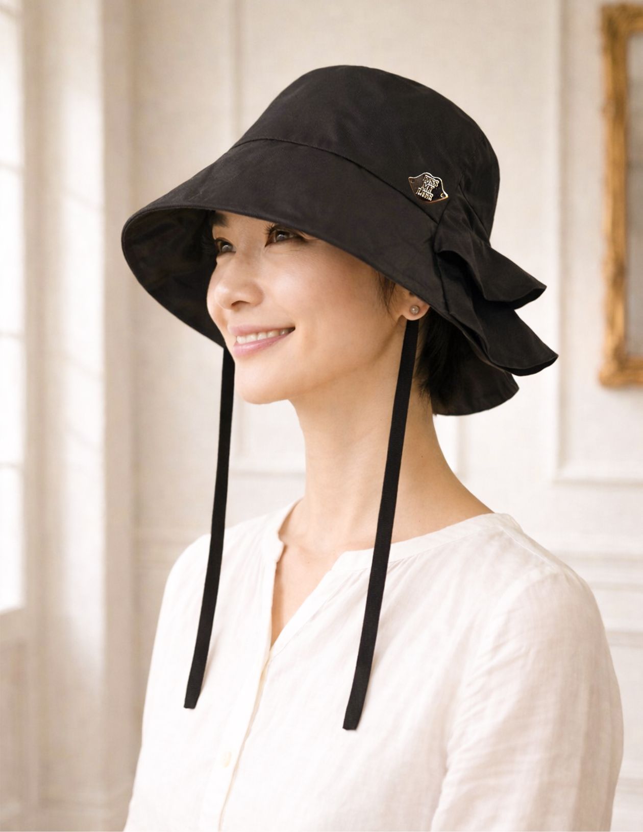 医療用帽子(ケア帽子) ーBrigitteーつば付きタイプ/フリルバケット　クールマックス仕様LOOK BOOK