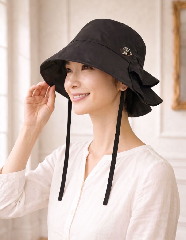 医療用帽子(ケア帽子) ーBrigitteーつば付きタイプ/フリルバケット　クールマックス仕様LOOK BOOK