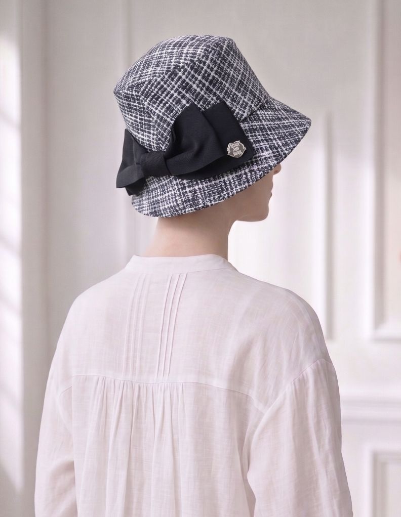 医療用帽子(ケア帽子) ーBrigitteーつば付きタイプ/ソフトツイードリボン/クールマックス仕様LOOK BOOK