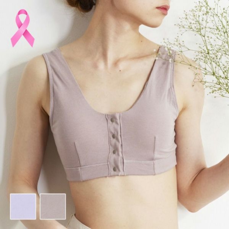お見舞いギフト、カタログギフト：前開きで着脱しやすい乳がんブラジャー