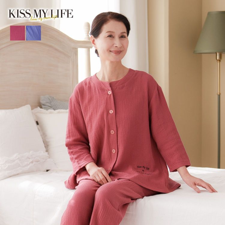 お見舞いギフト、カタログギフト：肌への刺激を抑えたWガーゼパジャマ