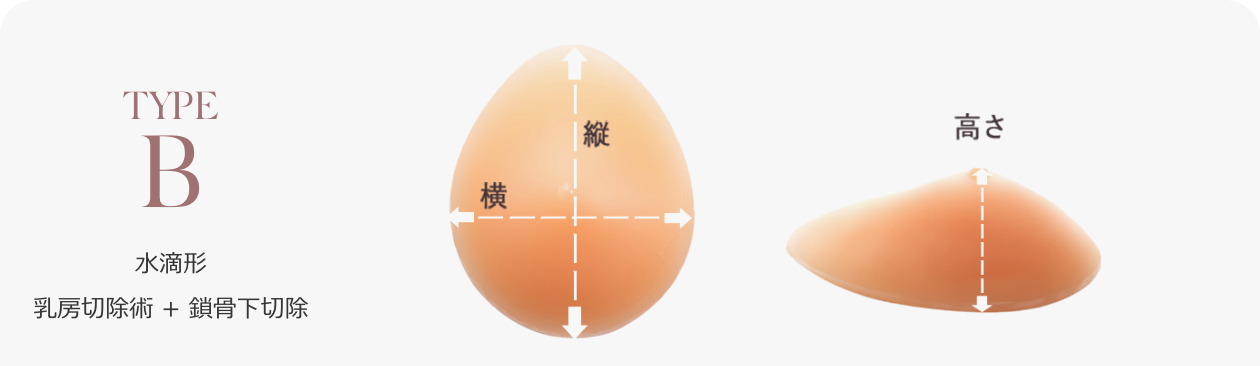 乳がんパッド シリコンパッドB