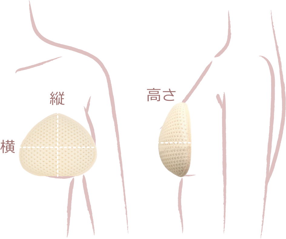 乳がんパッド シリコンパッド