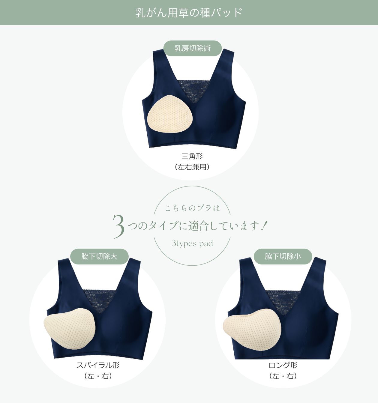 乳がんブラ対応シリコンパッド
