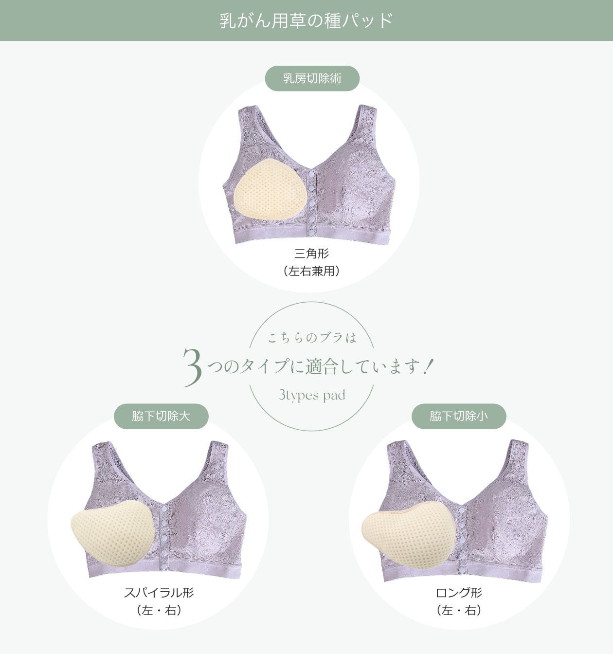 乳がんブラ対応シリコンパッド