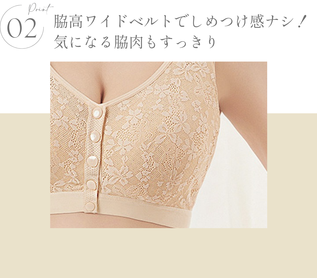 KISS MY LIFE　乳がんレースブラ- FEATURES -