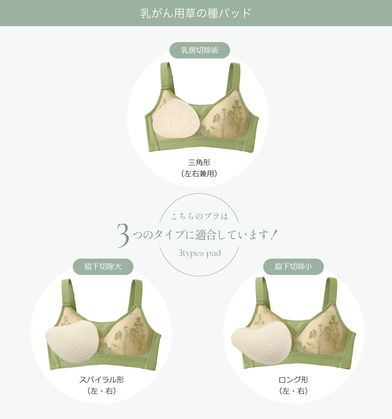 乳がんブラ対応シリコンパッド