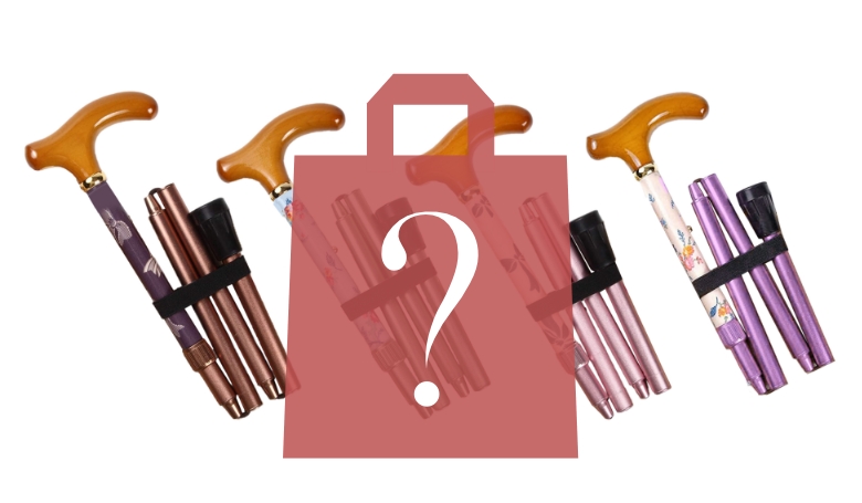 高級レディース折りたたみ杖 福袋