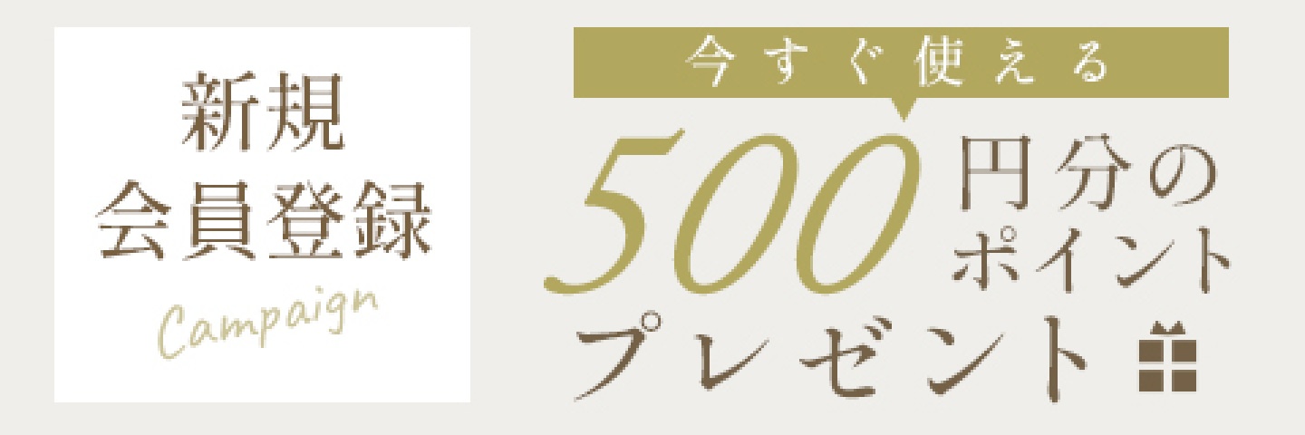 新規会員登録500円ポイントプレゼント
